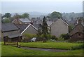 Hartington village centre seen from the churchyard