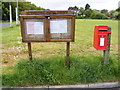 Tattingstone Village Notice Board & Wheatsheaf Church Road Postbox