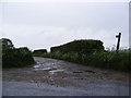 Footpath to Bentley Park & entrance to Crope Hall & Charity Farm