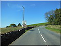 The B3357 at the B3212 junction at Two Bridges