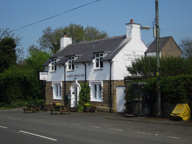 The White Swan Inn, Warenford © Graham Robson :: Geograph Britain and ...