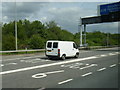 Slip road to A20 leaving M20 at Junction 5