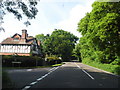 The A283 at the junction of Killinghurst Lane