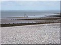 Groynes and beach north of Silloth