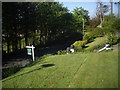 NX0054 : Terraced lawn, Dunskey Guest House by Stanley Howe
