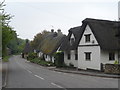 Thatched cottages on The Grip, Linton