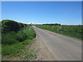 Looking west along the country road near East Ancroft