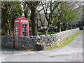 Peak Dale: phone box at Upper End