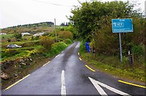 R6680 : Road going west from the crossroads at Ballylaghnan, Co. Clare by P L Chadwick