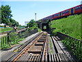 View from the level crossing in Elm Road