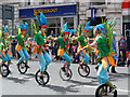 Unicyclists on Deansgate, Manchester Day 2013