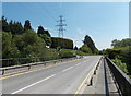 Intermediate Road crosses over the Heads of the Valleys Road, Brynmawr