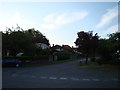 View of houses on Meadow Way from Courtland Drive