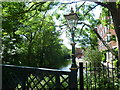 Hogsmill River in the centre of Kingston