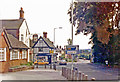 Woore: southward on the A51 in the middle of the village