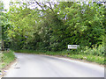 TM4178 : Entering Sotherton on the B1124 Halesworth Road by Geographer