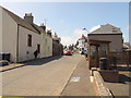 Station Road Oxton, with bus stop and bus