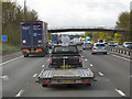 Southbound M6, Footbridge at Bucklow Farm