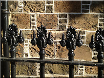 NT2572 : Railings, northwest end of George Square by Robin Stott