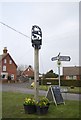 TR0754 : Village Sign, Old Wives Lees by N Chadwick