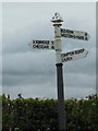 A roadsign on Webbington Road