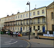 SO9522 : Grade II listed terrace, Cambray Place, Cheltenham by Jaggery