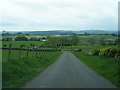 Lane approaching A701 near Ae Bridgend