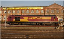 SE5703 : EWS train at Doncaster Station by Dave Pickersgill