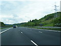 Power lines cross the A74(M)