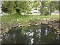 View of a lake in Clissold Park from the main path #2