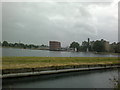 View of the Castle Canoe Club and Climbing Centre from the New River Walkway