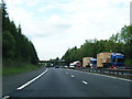 NS7843 : M74 northbound nears the B7078 overbridge by Colin Pyle