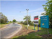 SD5052 : Exit from Lancaster (Forton) services, M6 by David P Howard