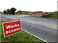 Works access beside new hospital, Omagh