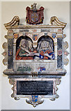 SS5142 : Church of St Calixtus, West Down - monument to Francis Isaac & wife by Mike Searle