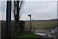 Footpath sign, Uphousden Farm