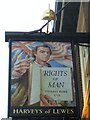 TQ4110 : Rights of Man - Pub sign by John M
