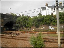 TQ3187 : The East Coast main railway line in Finsbury Park area by Steve  Fareham