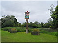 Leaden Roding -green area and village sign