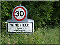 TM2377 : Wingfield name sign by Geographer