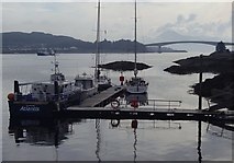 NG7627 : Boats at Kyle of Lochalsh by Andrew Hill
