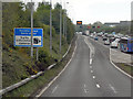 SP1778 : Entry Sliproad, M42 Junction 5 by David Dixon