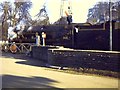 Gated level crossing at Sherborne station