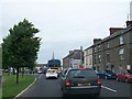 Traffic tail back in Kilmorey Street, Newry