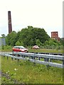 Ark Mill seen beyond the traffic