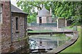 Mill lade and gatehouse, Stanley Mills