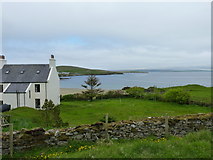 HU3680 : Looking across the Bay of Ollaberry, Shetland by Ruth Sharville