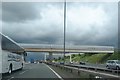 Covered footbridge over the M62