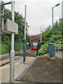 Tram arriving at Cinderhill