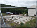 Fenced-off site of the former Top Hat club, Cwmtillery